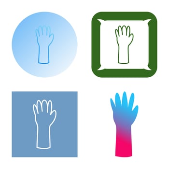Unique Gloves Vector Icon