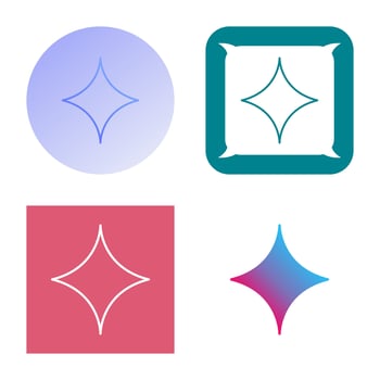 Unique Diamond Vector Icon