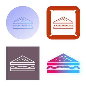 Unique Sandwich Vector Icon