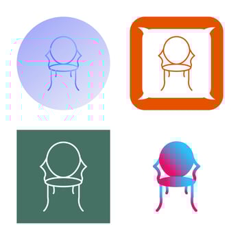 Ancient Chair Vector Icon
