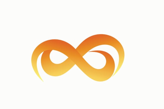 infinity logo design with modern concept premium vector