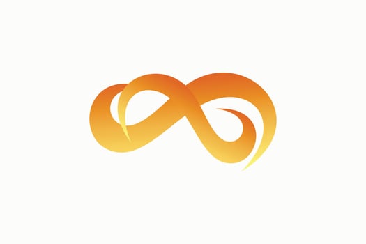 infinity logo design with modern concept premium vector