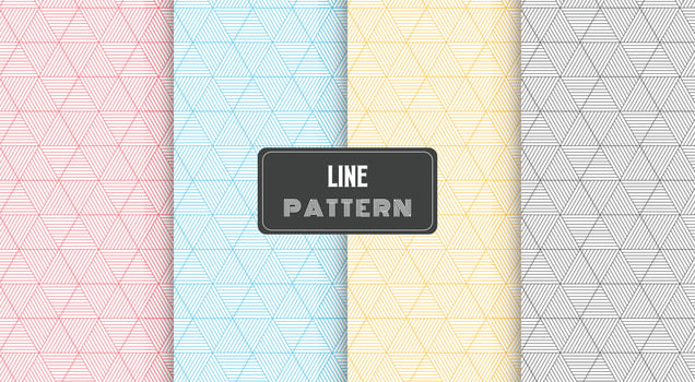 geometric pattern with stripes lines polygonal shape vector