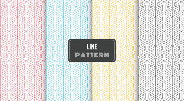 geometric line pattern background vector