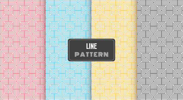 abstract lines geometric seamless pattern vector