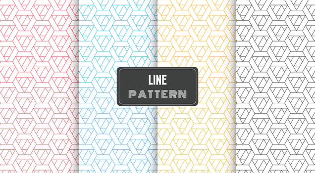 geometric line pattern polygonal shape vector