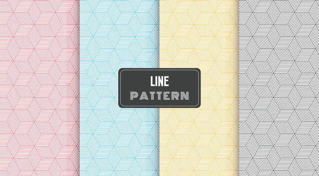 stripes polygonal lines pattern vector
