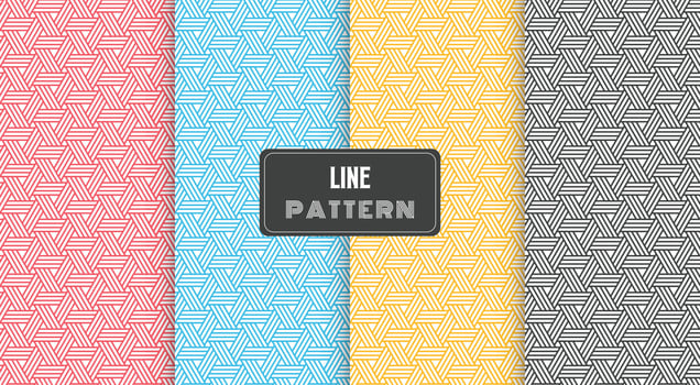 abstract lines geometric seamless pattern vector