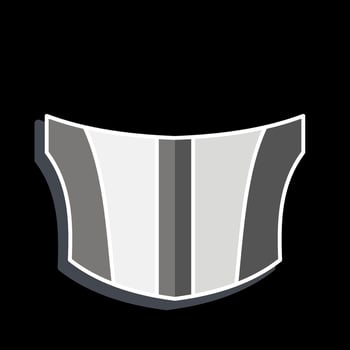 Icon Car Bonnet. related to Car Parts symbol. glossy style. simple design editable. simple illustration vector