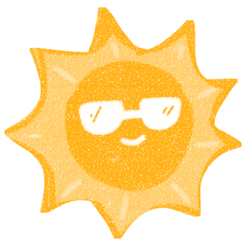 Sun with Sunglasses png