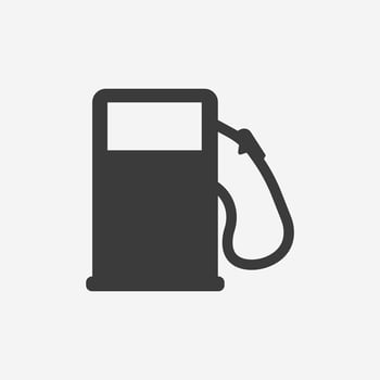 Gas station icon vector isolated. Fuel, petrol pump symbol sign