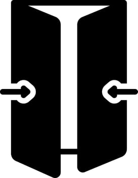 solid icon for fold vector