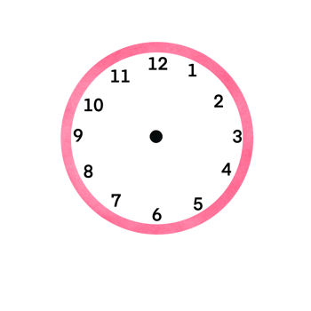 The clock has no hands. png