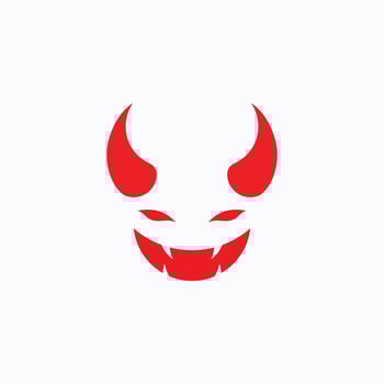 Devil logo symbol vector template