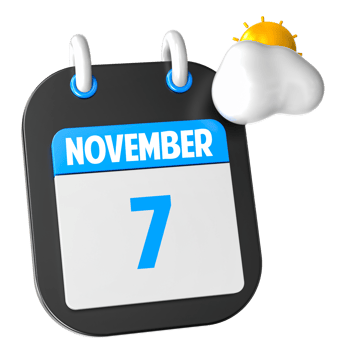 Sunny Weather 3D Illustration November Of Day 7 png