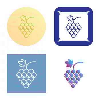 Grapes Vector Icon