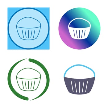 Chocolate Muffin Vector Icon