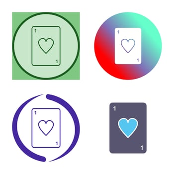 Unique Card Vector Icon