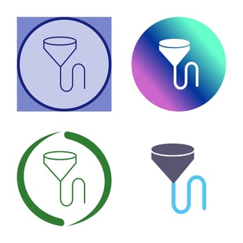 Unique Beer Bong Vector Icon