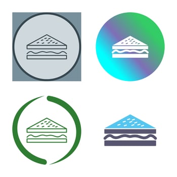 Unique Sandwich Vector Icon
