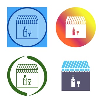 Unique Cafe and Bar Vector Icon