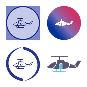 Military Helicopter Vector Icon