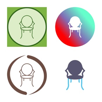 Ancient Chair Vector Icon