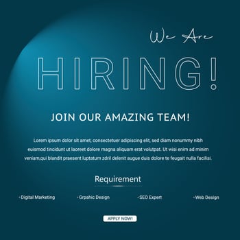 We are hiring social media post design template .Hiring Job post template, We are hiring Job advertisement .Job vacancy social media post design. Vector design.