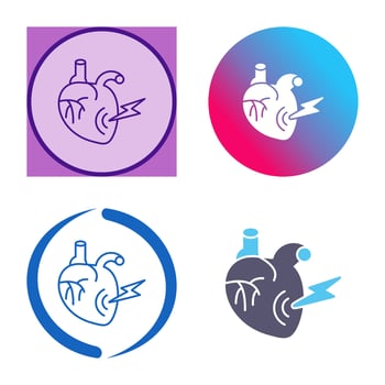 Heart Attack Vector Icon