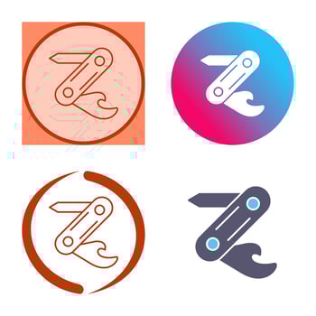 Swiss Army Knife Vector Icon