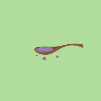 Spoon, vector or color illustration.