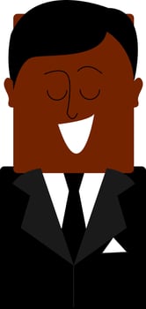 Suit, vector or color illustration.