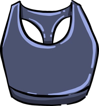 Gymnastics top, illustration, vector on white background