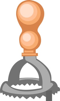 Kitchen grater vector color illustration.