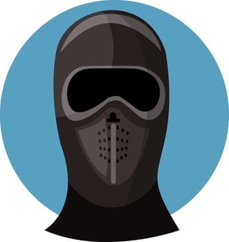 Face Mask vector color illustration.
