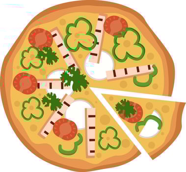 pizza vector illustration