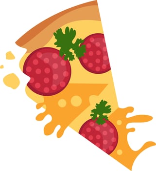 Illustration of a pizza vector