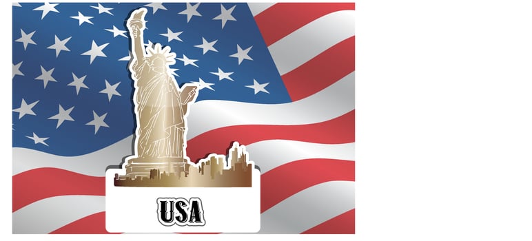 USA, United States of America, illustration vector