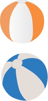 Isolated Beach balloons. vector