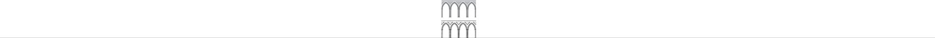 Gothic arch and column vector