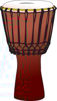 Djembe - tamtam percussion drum vector