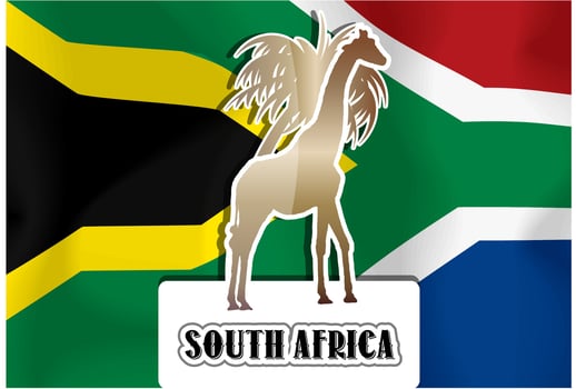South Africa, illustration vector