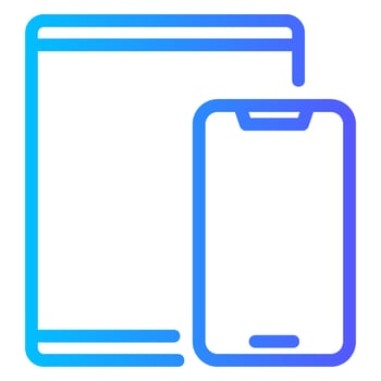device gradient icon vector