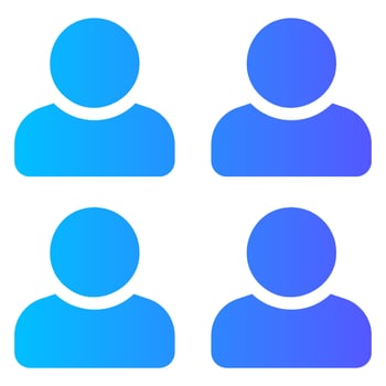 community gradient icon vector