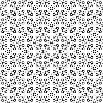 Black seamless abstract pattern. Overlay for background and backdrop. Ornamental design. PNG graphic illustration with transparent background.