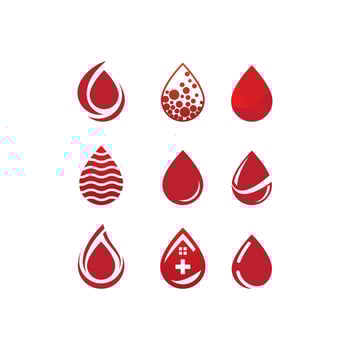 Blood ilustration logo vector