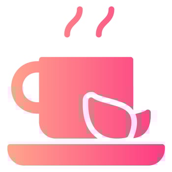 tea gradient icon vector