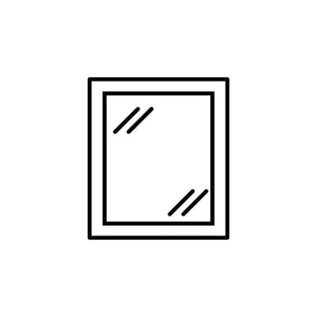 Window Sign for Shops and Stores. Suitable for books, stores, shops. Editable stroke in minimalistic outline style. Symbol for design vector