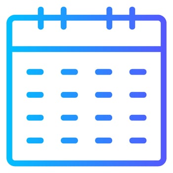 calendar gradient icon vector