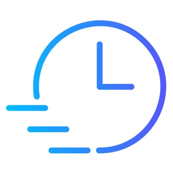 time management gradient icon vector